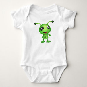 Utlänning av cute-grönt tee shirt