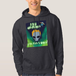 utlänning här är vi och vi ger oss inte, ufo, utom hoodie