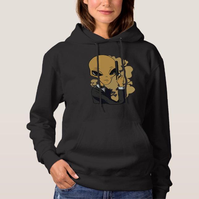 utlänningar rymd aliens  ufo pistol t shirt (Framsida)