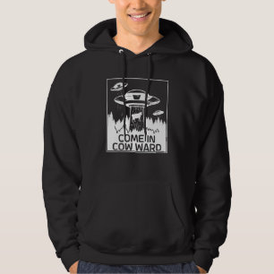 Utlänningens För manar område 51 Grönt för rymdhuv Hoodie