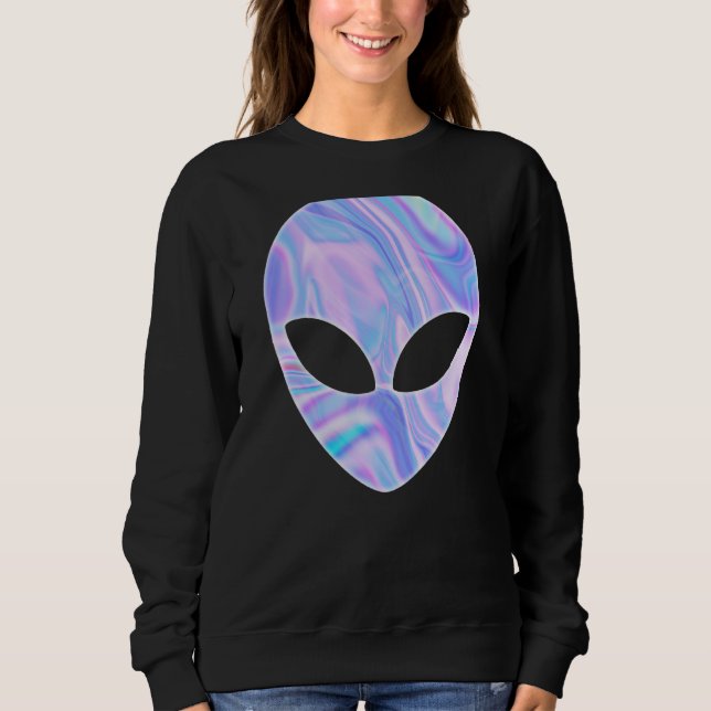 Utlänningshuvudets färgstarka UFO T Shirt (Framsida)