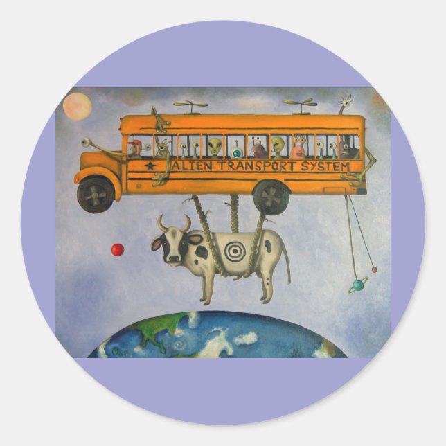 Utlänningstransportsystem Runt Klistermärke (Framsida)