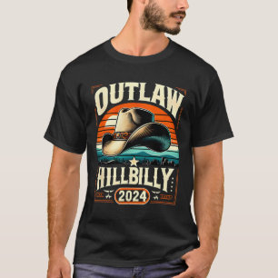 Utlaw Hillbilly 2024 USA:s valdag Cowboy Hat T Shirt