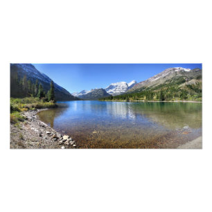 Utlopp i Cosley Sjö - Glacier National Park Fototryck