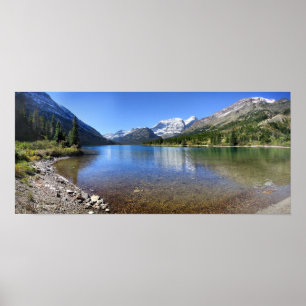 Utlopp i Cosley Sjö - Glacier National Park Poster