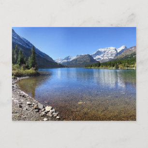 Utlopp i Cosley Sjö - Glacier National Park Vykort
