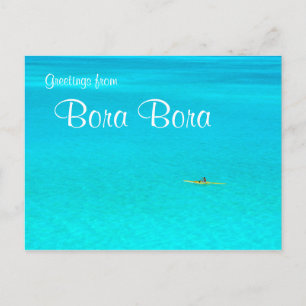Utlösarkanot i Bora Bora-vykort Vykort