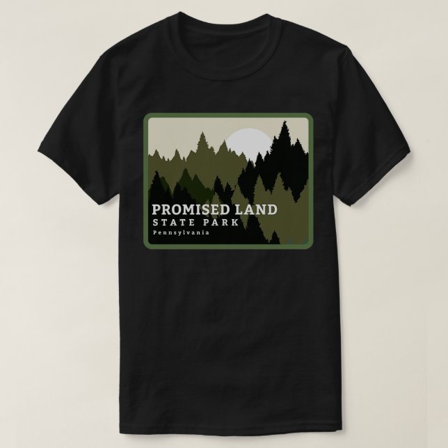 Utlovad markstat Park Pennsylvania Forest Sunri T Shirt (Design framsida)