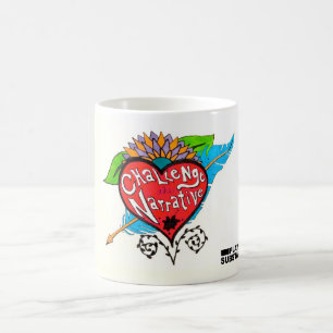 Utmana den berättar- muggen kaffemugg