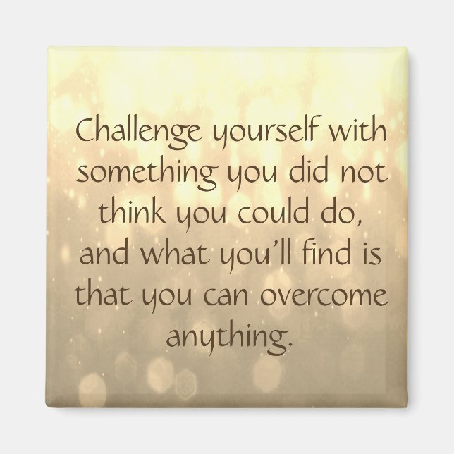 Utmana dig själv magnet (Framsidan)