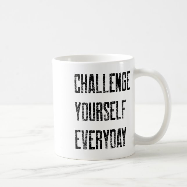 Utmana Dig Varje Dag - Sport  Kaffemugg (Höger)
