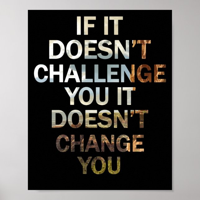 Utmana din egen Motiverande offertövring Poster (Framsidan)