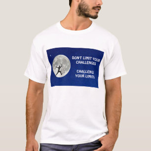 Utmana dina begränsningar för motiveringsofferten t shirt