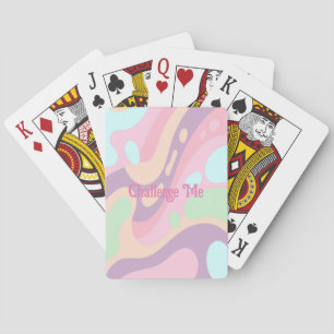 Utmana mig Pastel-skivan för uppspelningskort Casinokort