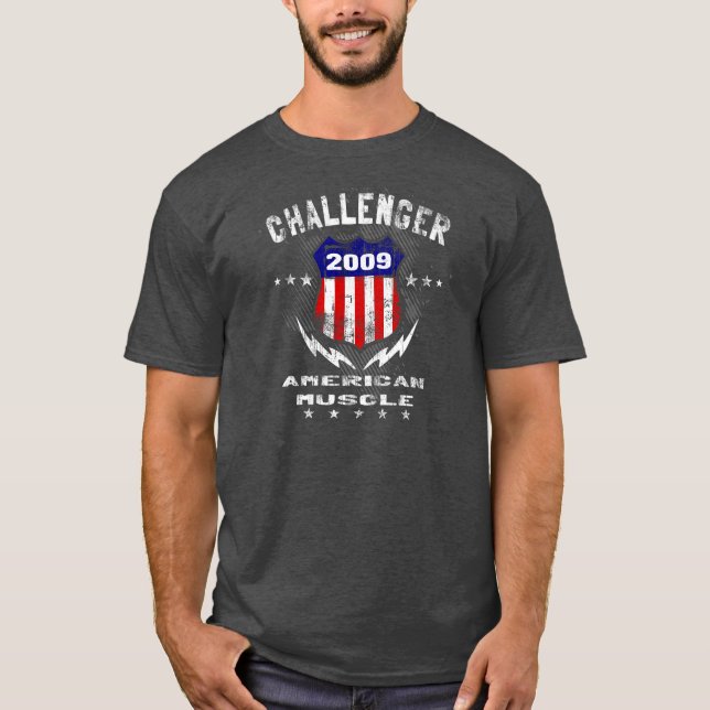 Utmanareamerikanmuskel 2009 v3 tee shirt (Framsida)