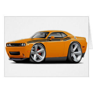 UtmanareRT-Orange-Svart bil 2009-11 Hälsningskort
