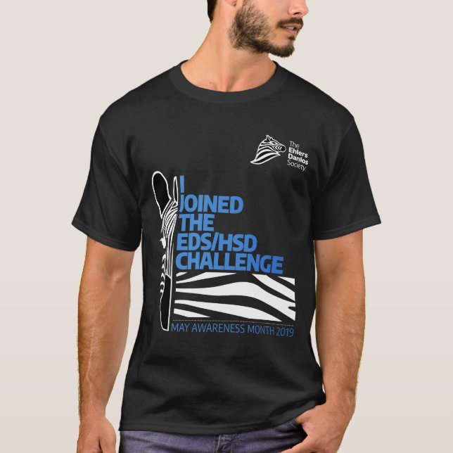 Utmaning 2019 för månad för EDS-/HSDmajmedvetenhet T Shirt (Framsida)