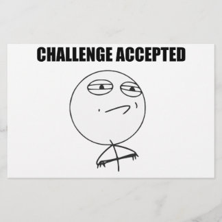 Utmaning Accepterad Rage Face Serieteckning Meme