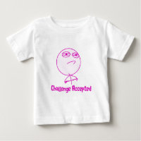Utmaning accepterad rosa- & vittext