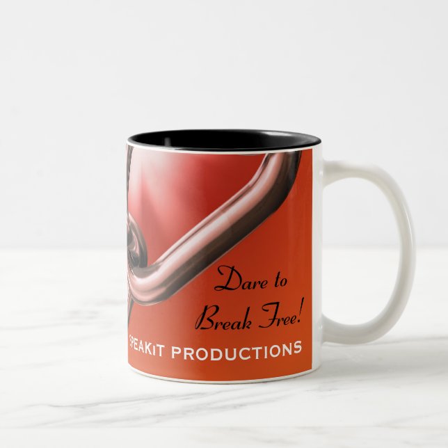 Utmaning att bryta den fria kaffemuggen Två-Tonad mugg (Höger)
