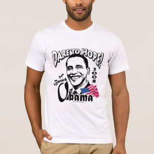 Utmaning att hoppas den Obama 08 skjortan T-shirt