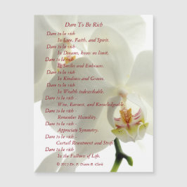 "Utmaning att vara rikt" magnetiskt kort