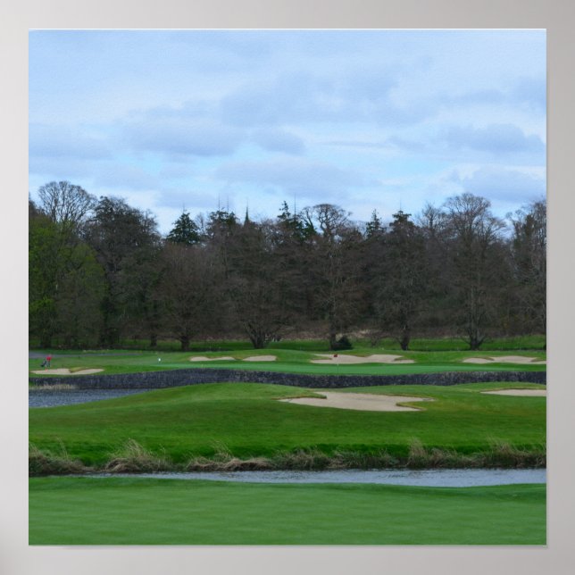 Utmaning av Golf Course Poster (Framsidan)