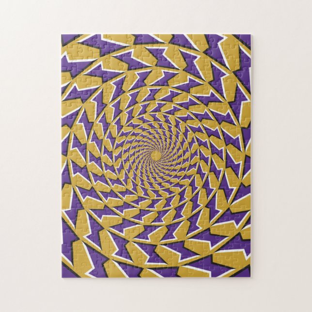 Utmaning av optisk Illusionskussel i världen Pussel (Vertikal)