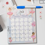 Utmaning för 30 dagars Ballet Dancer Anteckningsblock<br><div class="desc">Ballet Dancer Personlig 30 dagars Practice Challenge brev-storlek-anteckningsblocken har en charmerande design med ett tema för rosa klädbalettdansare. Varje anteckningsblock innehåller 30 rektangulära block som ska markeras med kontrollmärken, klistermärken eller andra symboler för att följa daglig praxis. Anteckningsblocken är anpassade med namn eller kan lämnas som det är. Dessa anteckningsblock...</div>