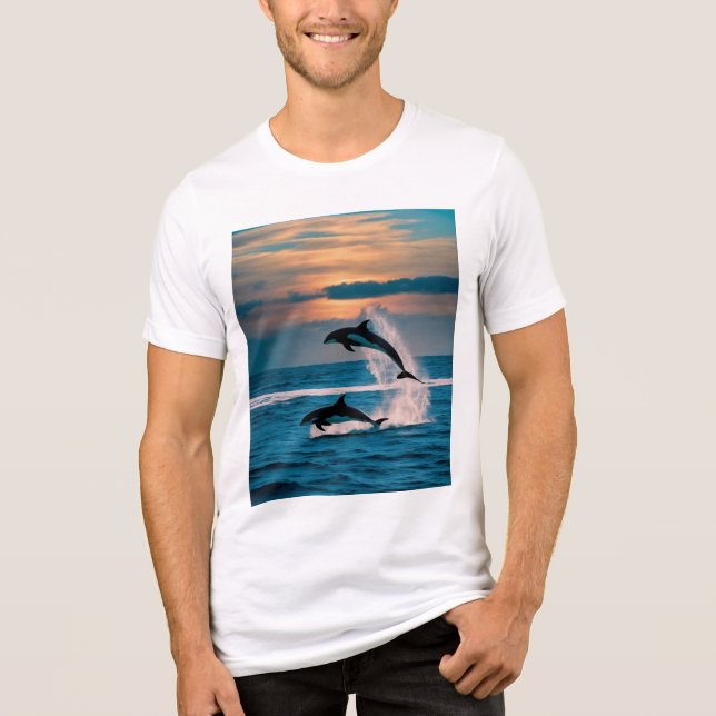 Utmaning i det djupblå t shirt (Framsida)
