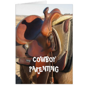 Utmaningar - Cowboybarnuppfostran Hälsningskort