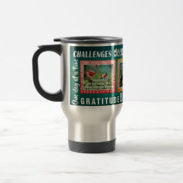 utmaningar slogans fjärilar 12-steg grön mugg