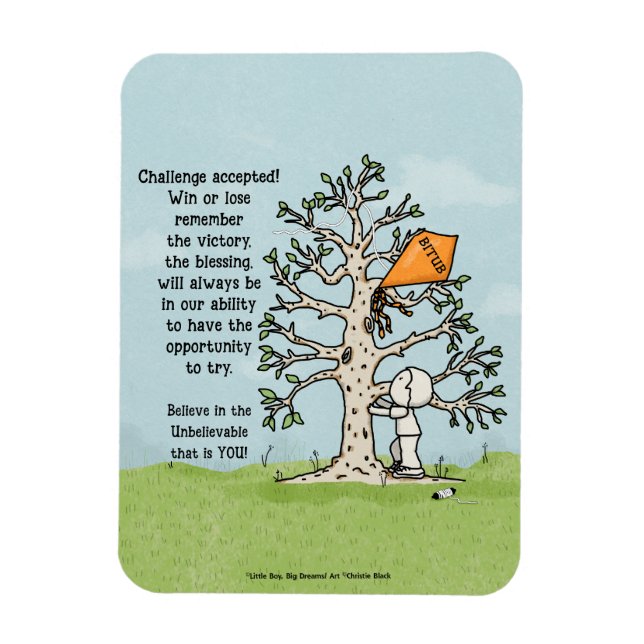 Utmaningen accepterad! magnet (Vertikal)