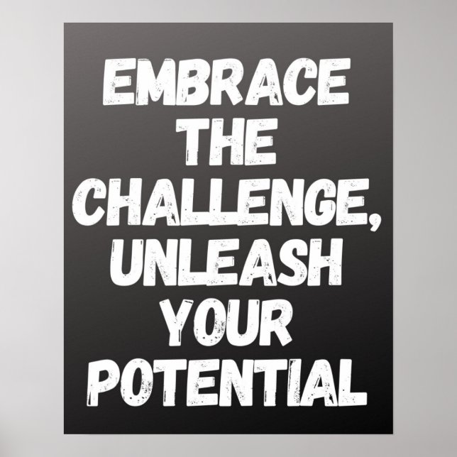 "Utmaningen till inspirationskartong Poster (Framsidan)