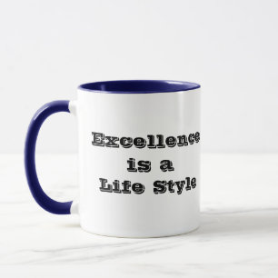 Utmärkande är Life Stil Motivational Mugg Gift