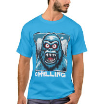 Utmärkande Snögubbe Yeti Monster Creepy Winter