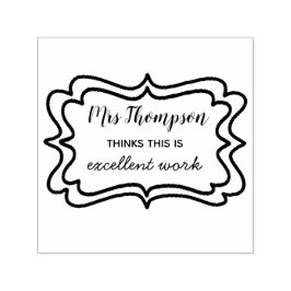 Utmärkt arbetslärare | Självbläckgummi Frimärke Självfärgande Stämpel