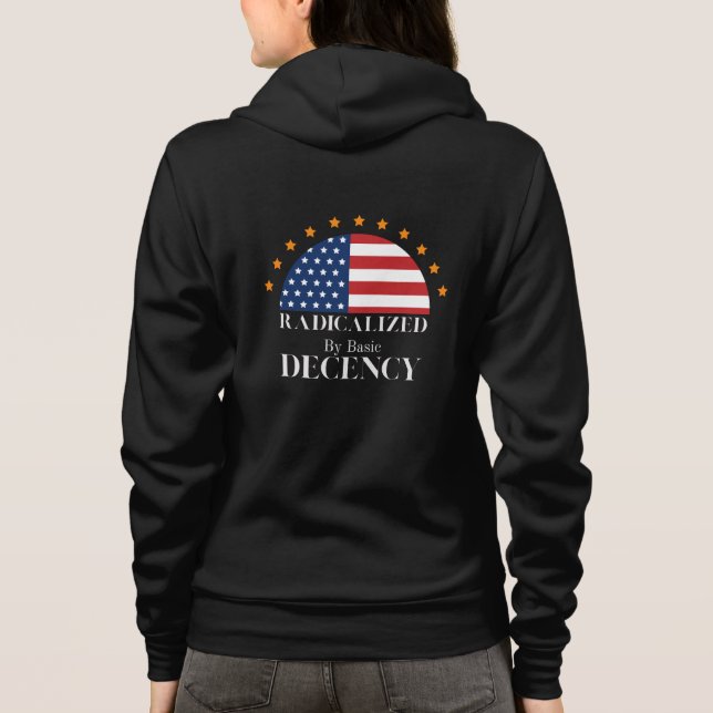 Utmärkt av Basic Decency USA flagga T Shirt (Baksida)