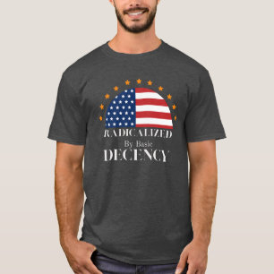 Utmärkt av Basic Decency USA flagga T Shirt