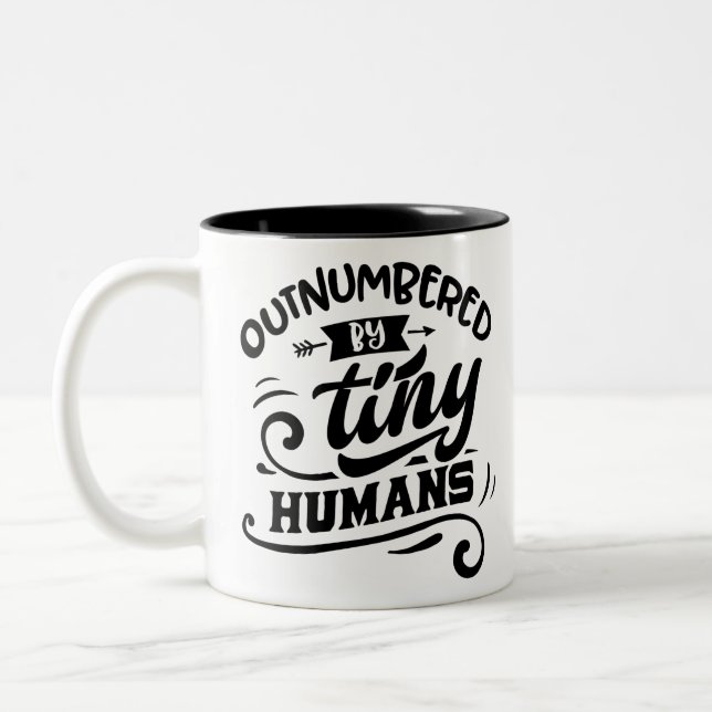 Utmärkt av små människor Två-Tonad mugg (Vänster)