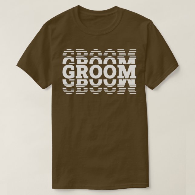 utmärkt brudgum för stor man t shirt (Design framsida)