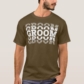 utmärkt brudgum för stor man t shirt