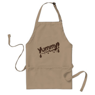 Utmärkt chokladfärgning Textdesign "Yummy" Förkläde