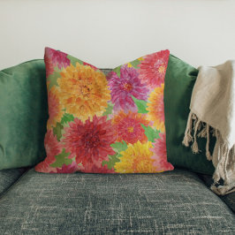 Utmärkt Chrysanthemum med flera färgader Kudde