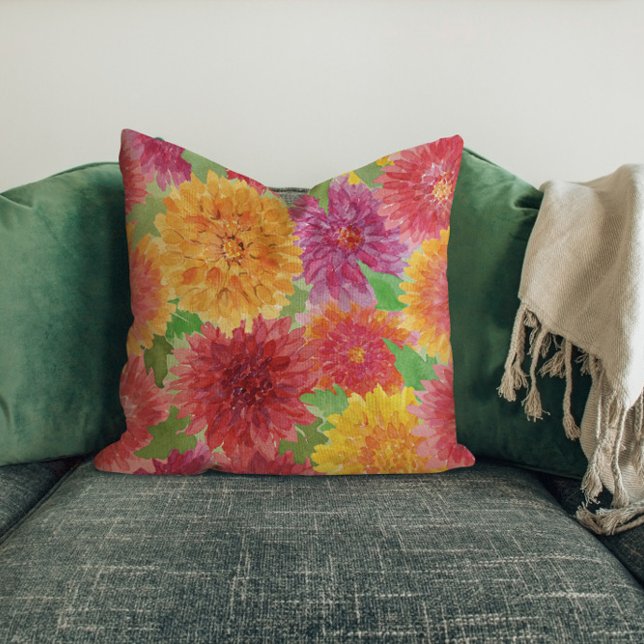 Utmärkt Chrysanthemum med flera färgader Kudde (Skapare uppladdad)