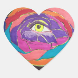 Utmärkt excellens hjärtformat klistermärke