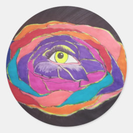 Utmärkt excellens runt klistermärke