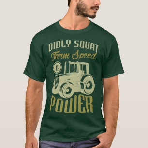Utmärkt hastighet och kraft för ett jordbruk t shirt