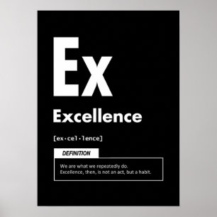 Utmärkt - Inslag av framgång - Motivering Poster