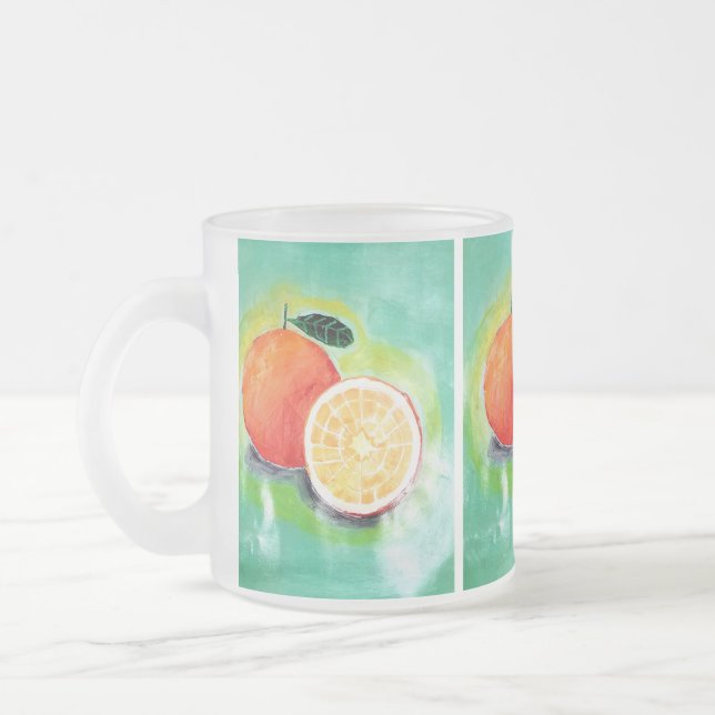Utmärkt Orange Frosted Mugg (Vänster)